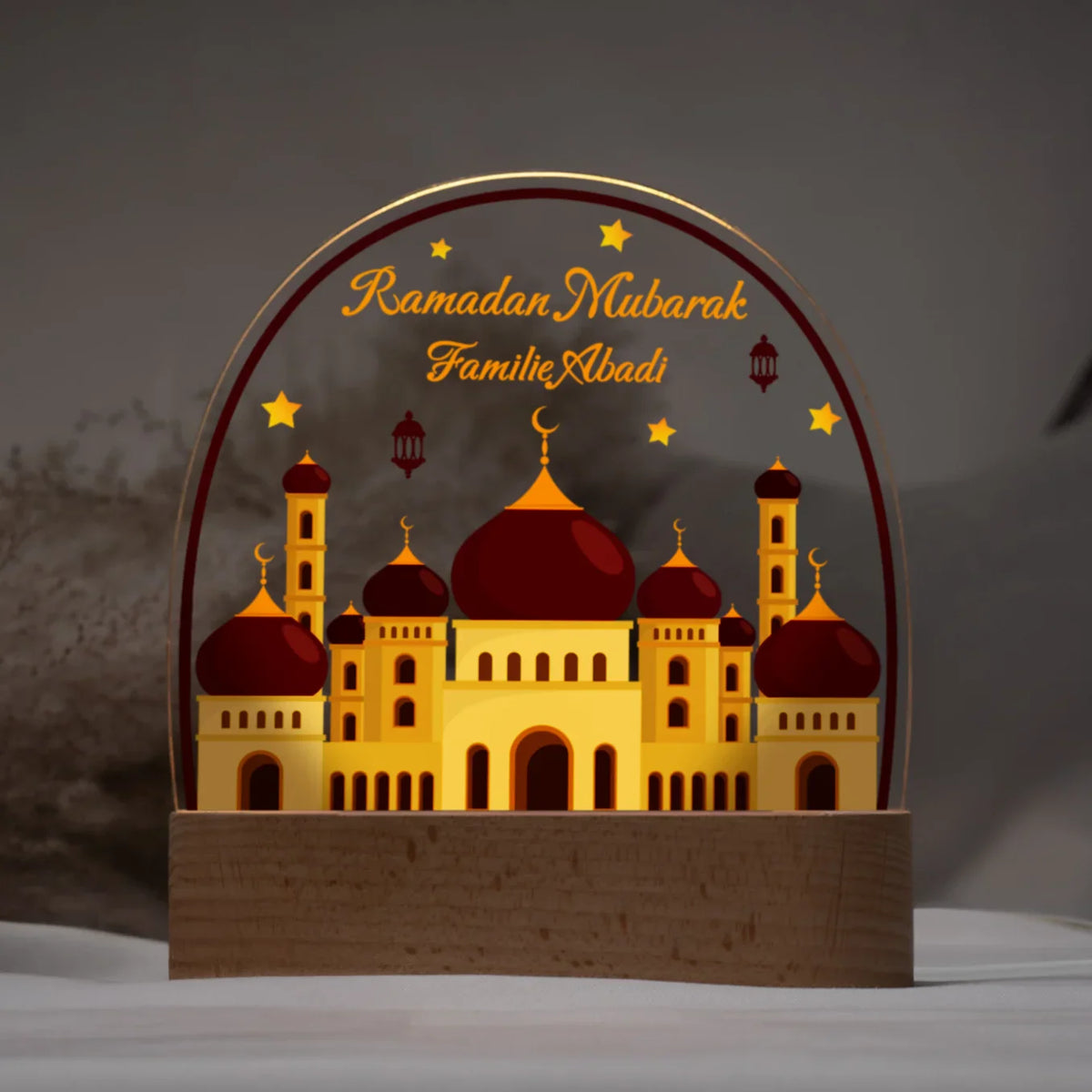 Personalisiertes Acryl-Licht Ramadan "Moschee"