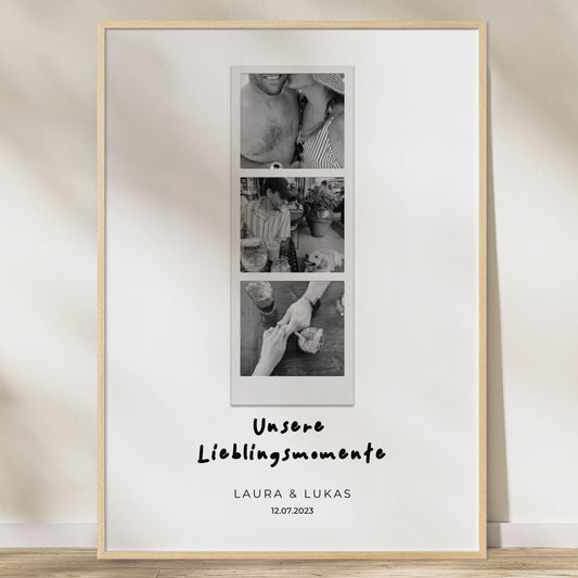 Personalisiertes Poster "Fotostreifen"