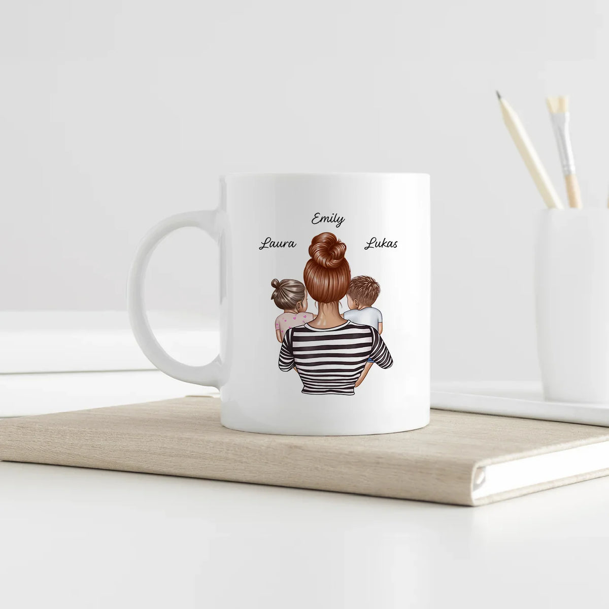 Personalisierte Tasse Muttertag "Comic-Stil"