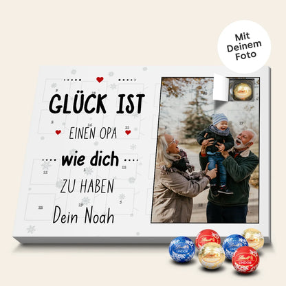 Personalisierter Lindor Adventskalender "Opa"