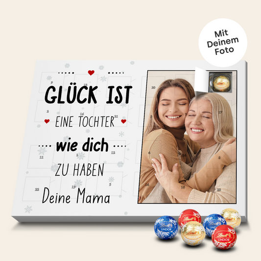 Personalisierter Lindor Adventskalender "Tochter"